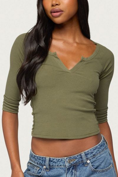 Edikted Parla Notch Scoop Neck Top
