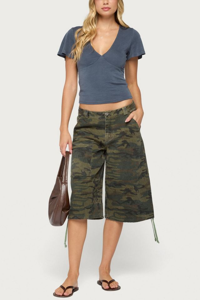 Edikted Naci Flutter V Neck Top #1