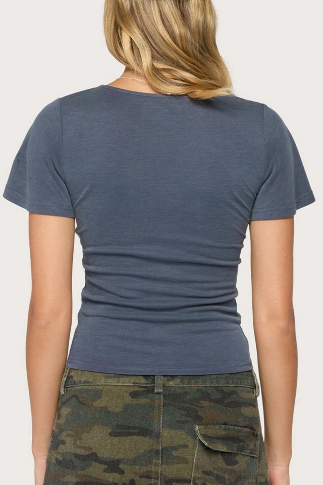 Edikted Naci Flutter V Neck Top #4