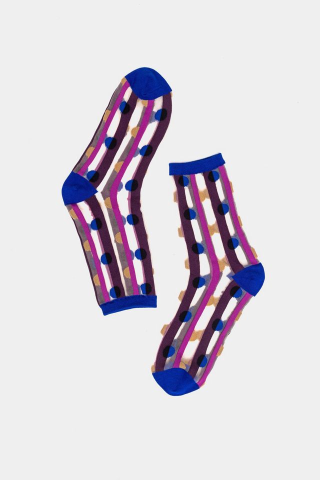 Sock Candy Stripes & Dots Sheer Sock #4