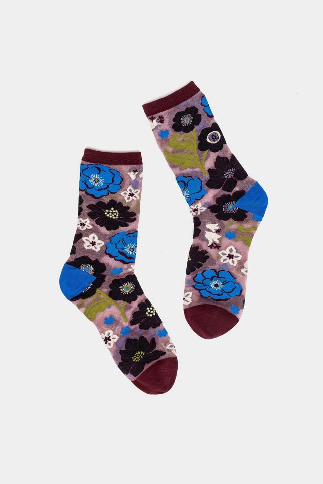 Sock Candy Electric Dusk Shimmer Sheer Sock #4