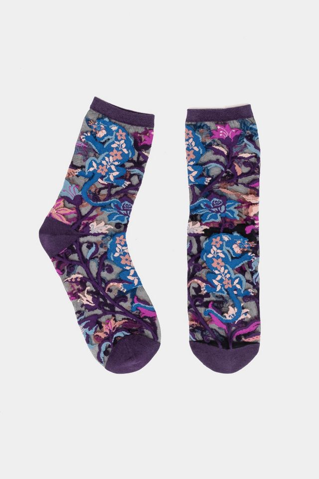 Sock Candy Nightshade Jaguar Shimmer Sheer Sock #3
