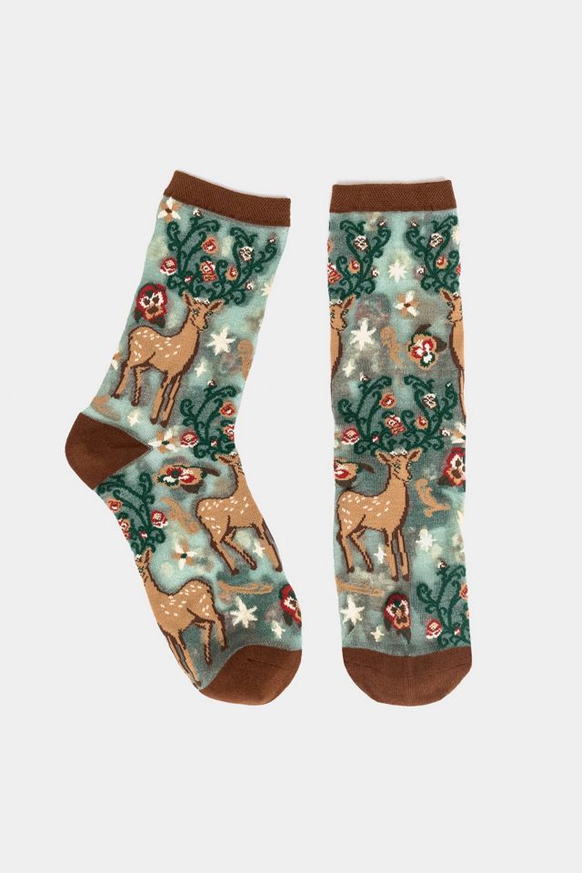 Sock Candy Good Enchanted Deer Shimmer Sheer Sock #4