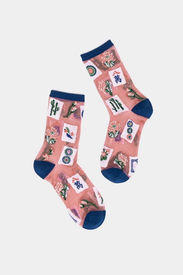 Sock Candy Mahjong Shimmer Sheer Sock #4