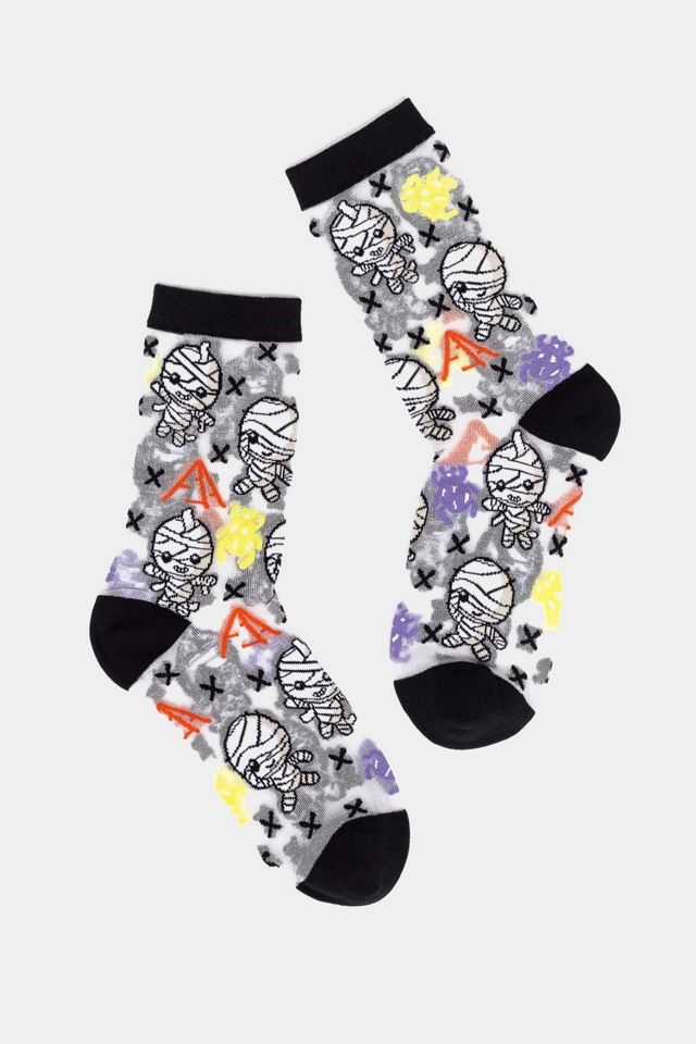 Sock Candy The Mummy Shimmer Sheer Sock #3