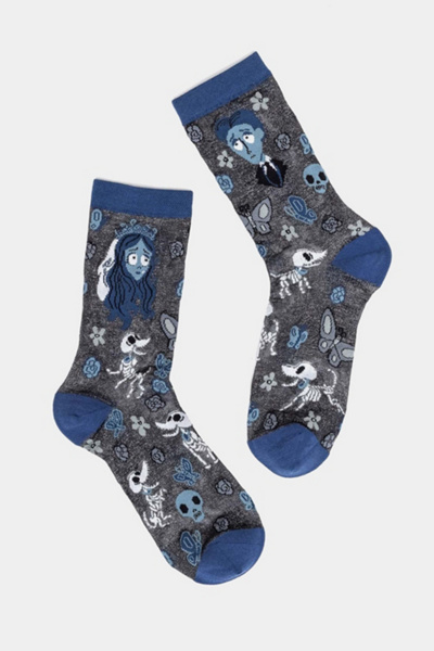 Sock Candy Corpse Bride Shimmer Sheer Sock