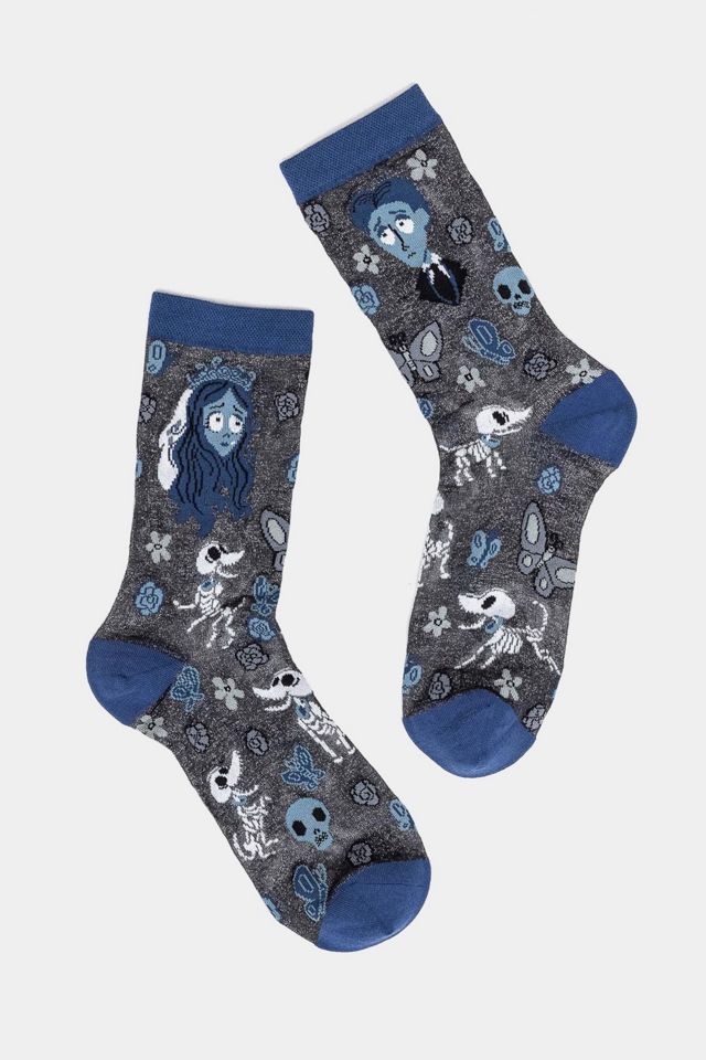 Sock Candy Corpse Bride Shimmer Sheer Sock #4