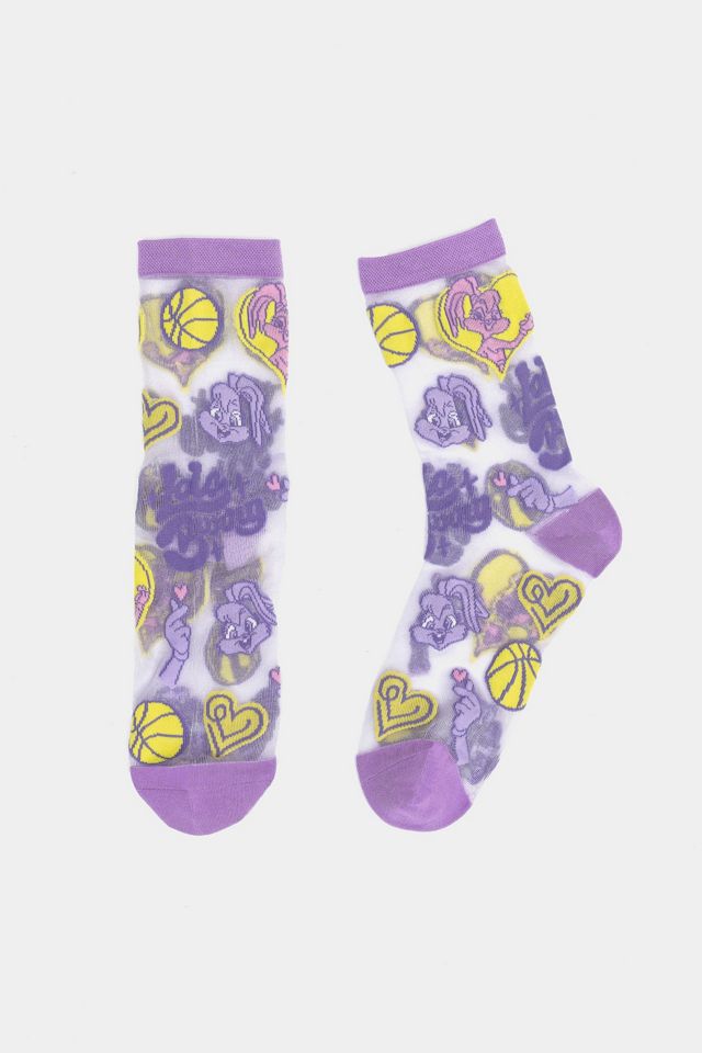 Sock Candy Lola Bunny Shimmer Sheer Sock #1