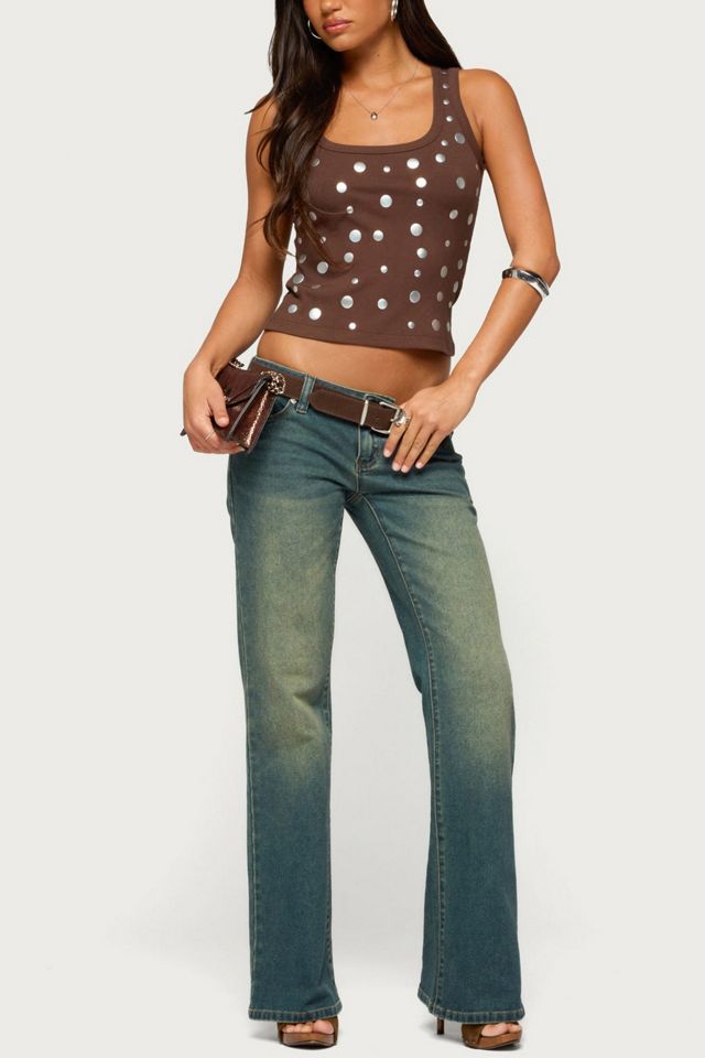 Edikted Isabella Studded Tank Top #1