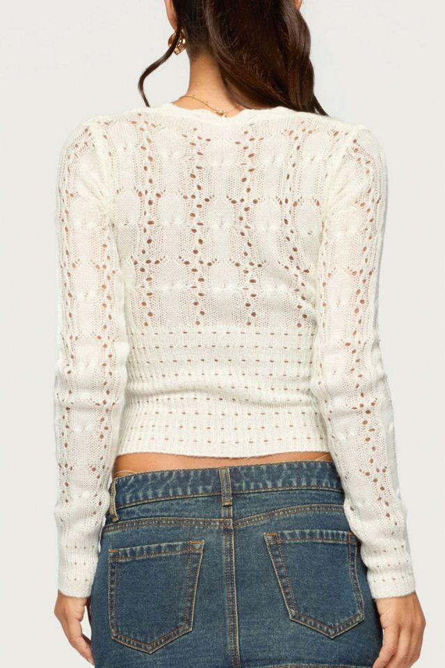 Edikted Jaiva Knit V Neck Cardigan #4