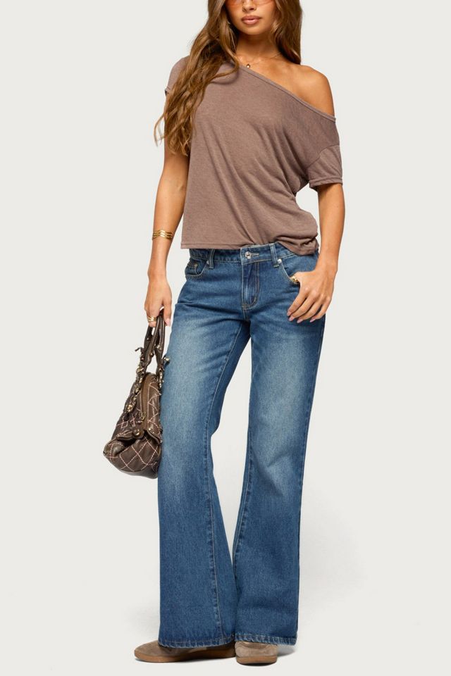 Edikted Amora Off Shoulder Sheer Top #1