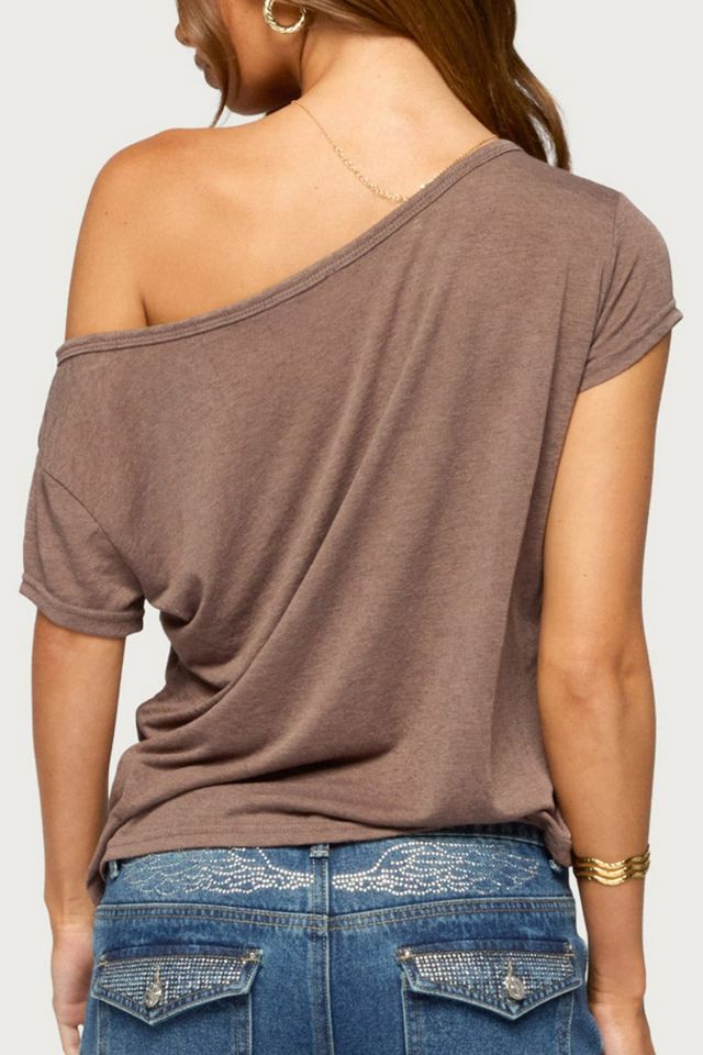 Edikted Amora Off Shoulder Sheer Top #4