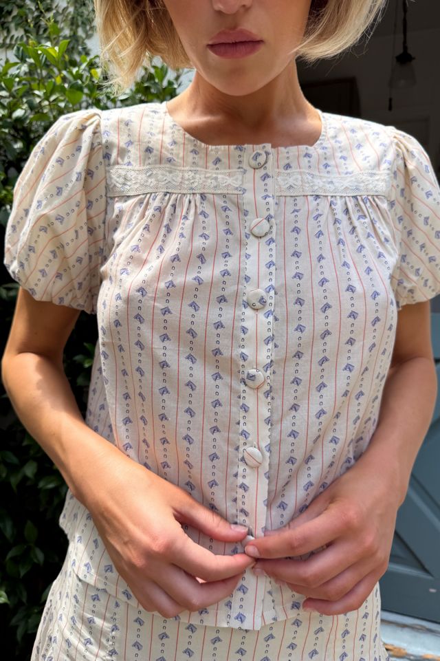 Lisa Says Gah Retta Button Up Top #3