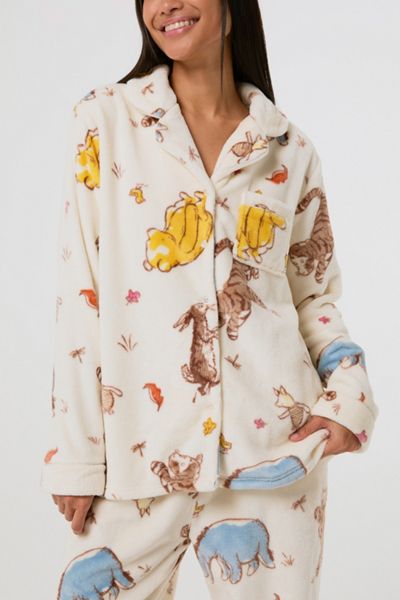 Skinnydip London Disney Winnie The Pooh Fleece Pyjama Set