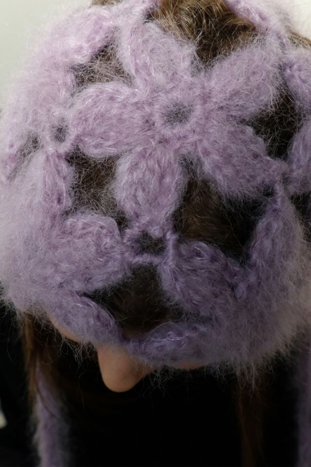 High Frequency Rose Mohair Wool Hat #1