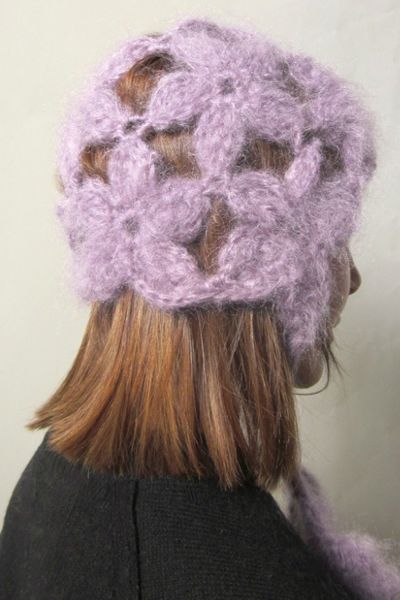 High Frequency Rose Mohair Wool Hat