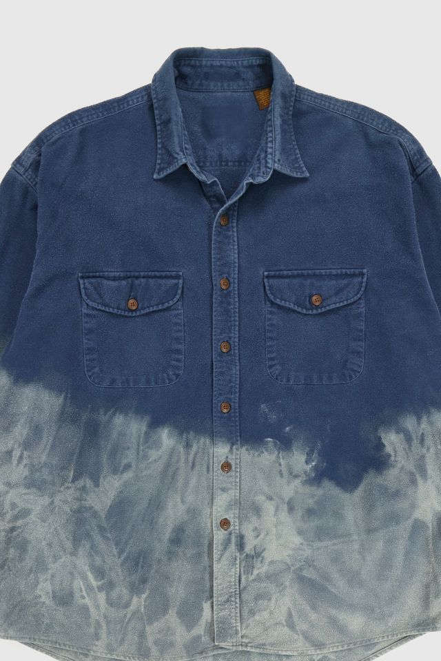 Vintage Heavyweight Bleached Flannel Shirt #3