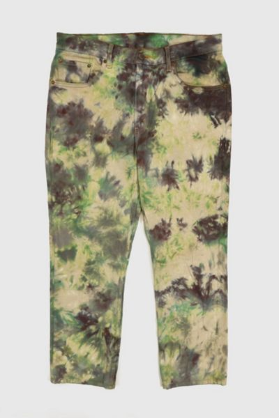 Vintage Green Dye Tech Straight Fit Jeans