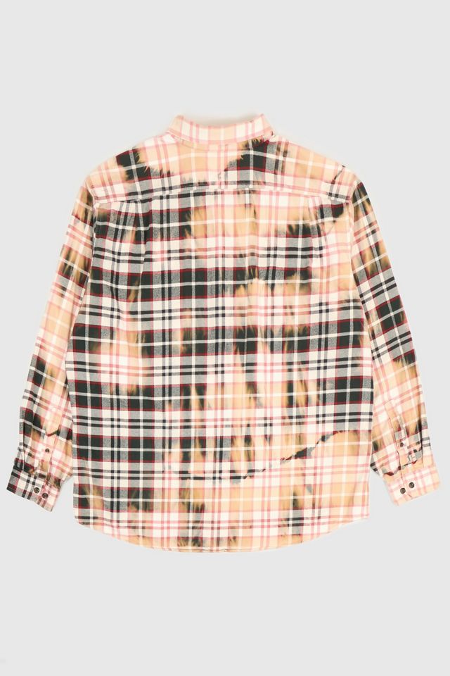 Vintage Eddie Bauer Bleached Plaid Flannel Shirt #1