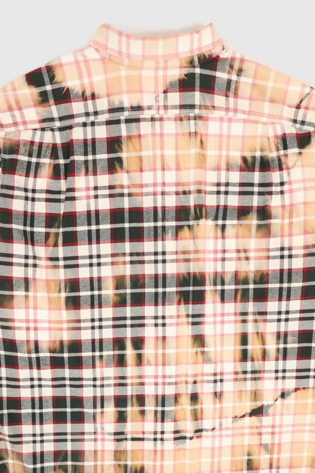 Vintage Eddie Bauer Bleached Plaid Flannel Shirt #4