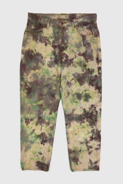 Vintage Relaxed Fit Green Dye Tech Jeans