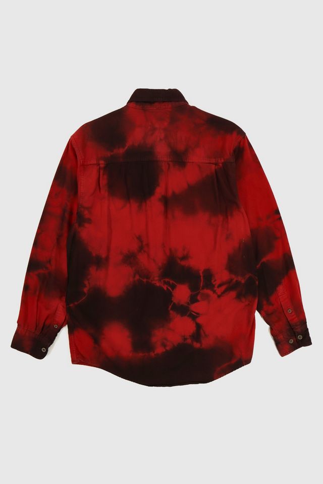 Vintage Red Dye Tech Flannel Shirt #1