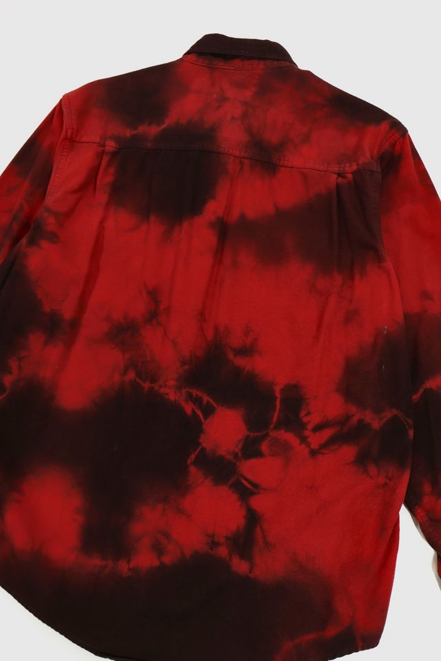 Vintage Red Dye Tech Flannel Shirt #4
