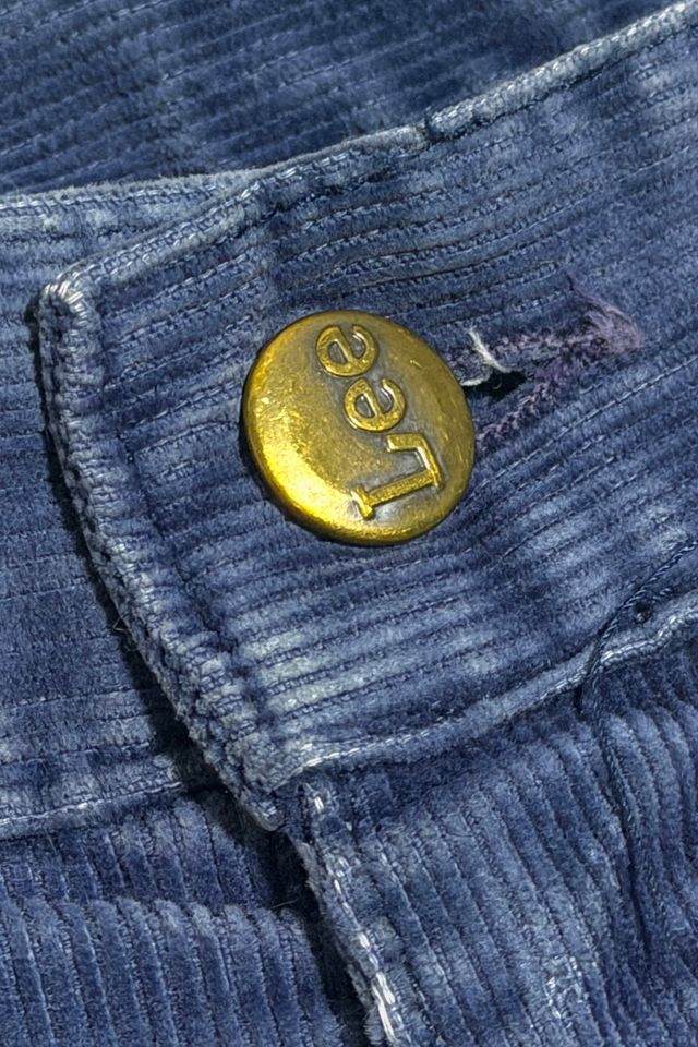 Vintage 1970's Lee Riders Blue Corduroy Pants #2