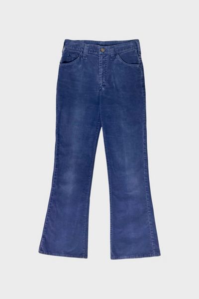 Vintage 1970's Lee Riders Blue Corduroy Pants