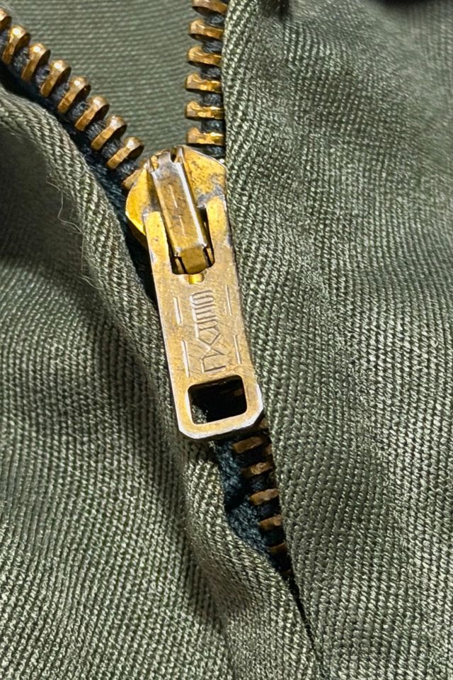 Vintage 1970's Patched Zip Front Work Jacket #2