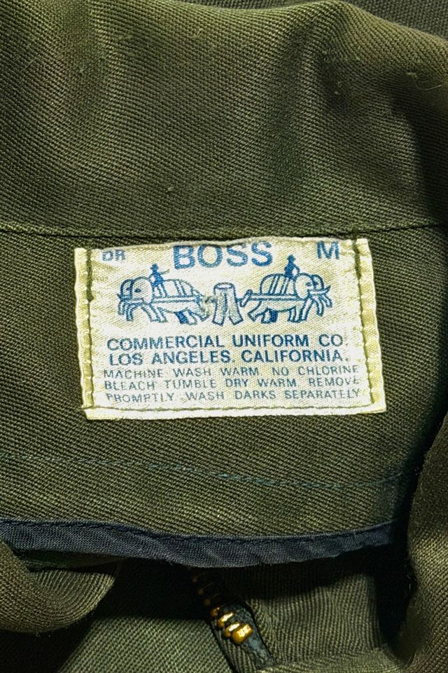 Vintage 1970's Patched Zip Front Work Jacket #3