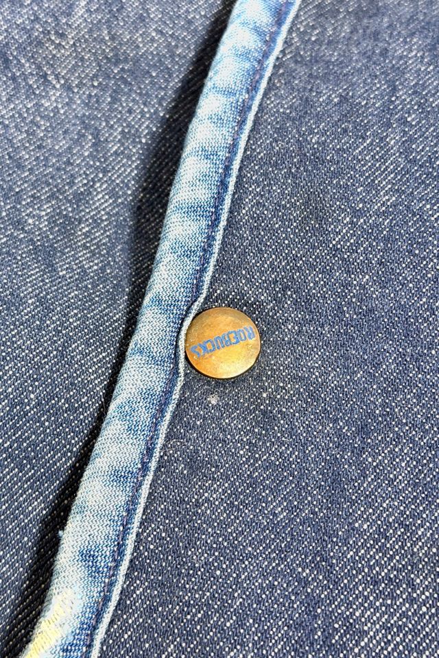 Vintage 1970's Sears Fleece Lined Denim Vest #1