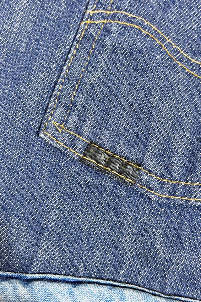 Vintage 1970's Sears Fleece Lined Denim Vest #2