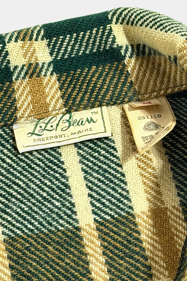 Vintage 1970's L.L. Bean Plaid Wool Shirt Jacket #2