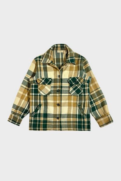 Vintage 1970's L.L. Bean Plaid Wool Shirt Jacket