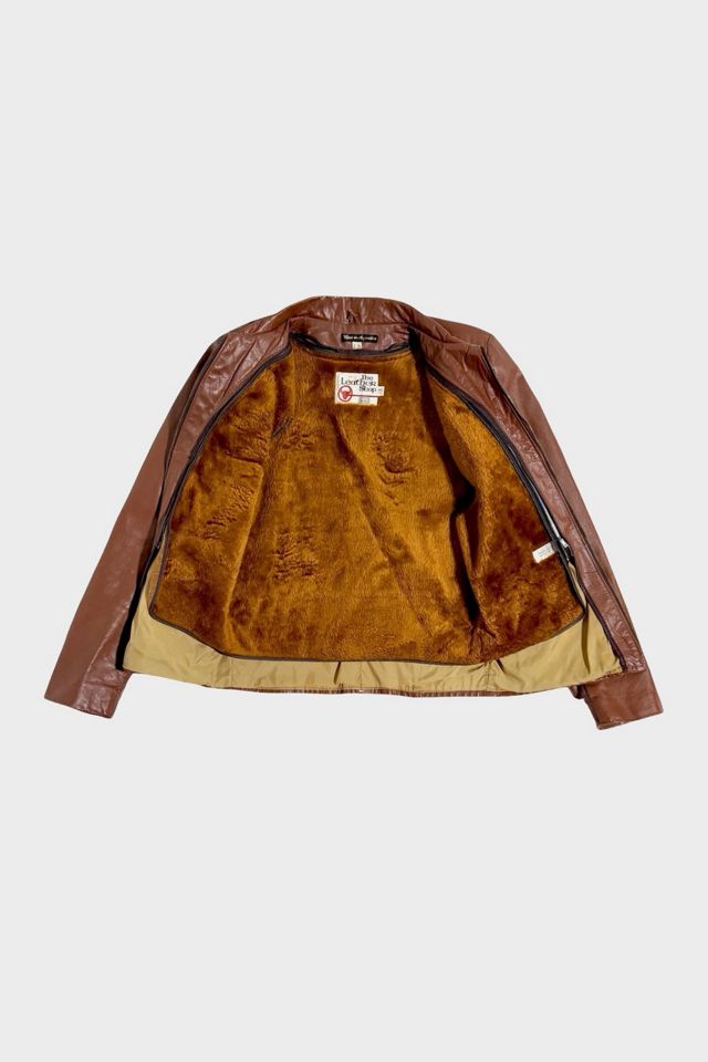 Vintage 1970's Fleece Lined Leather Jacket #1