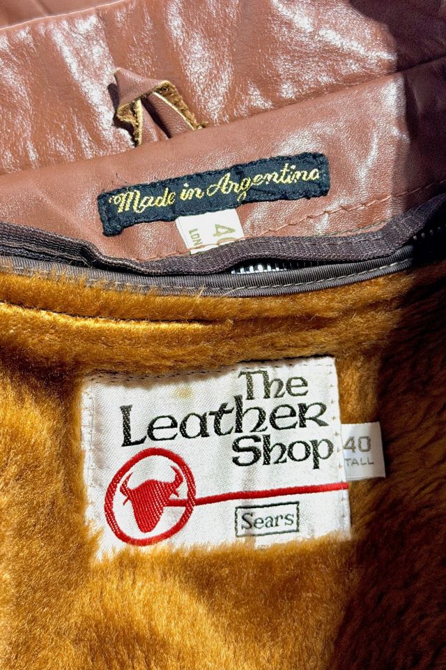 Vintage 1970's Fleece Lined Leather Jacket #2