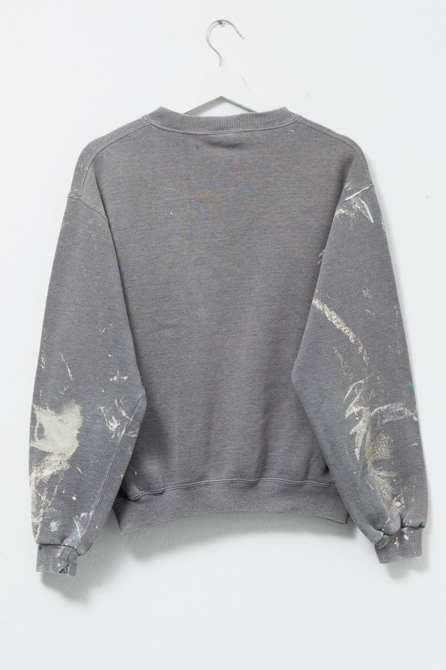 Vintage 1990s Distressed Gray Painter Sweatshirt #1