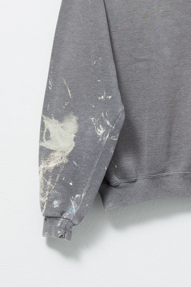 Vintage 1990s Distressed Gray Painter Sweatshirt #3