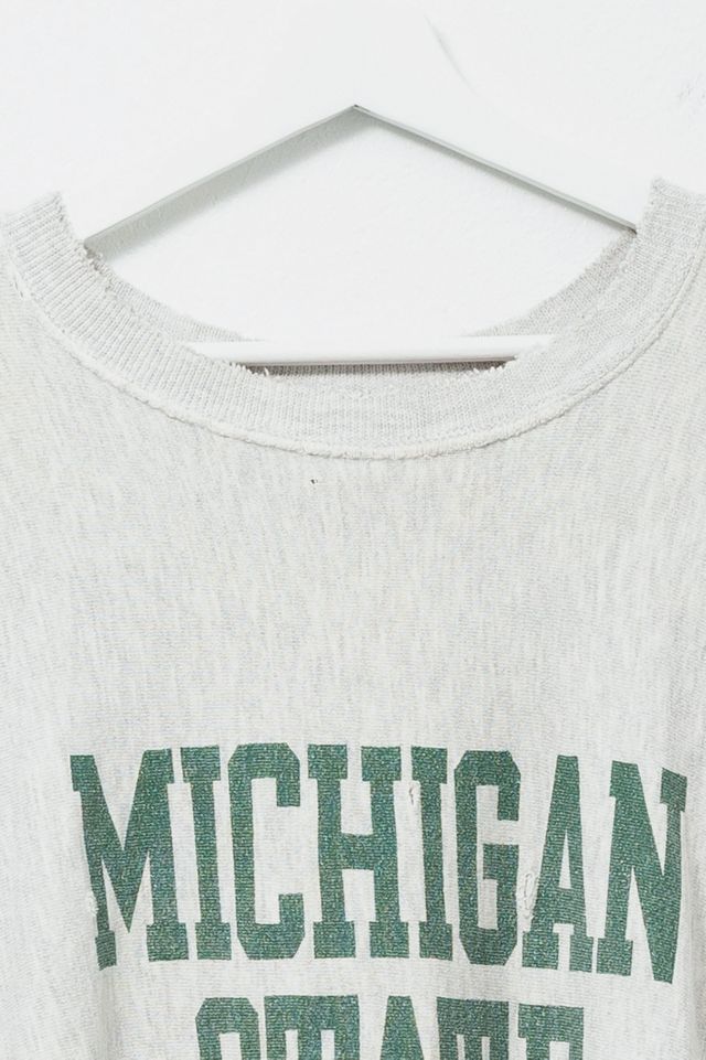 Vintage 1990s Distressed Michigan State Sweatshirt #2