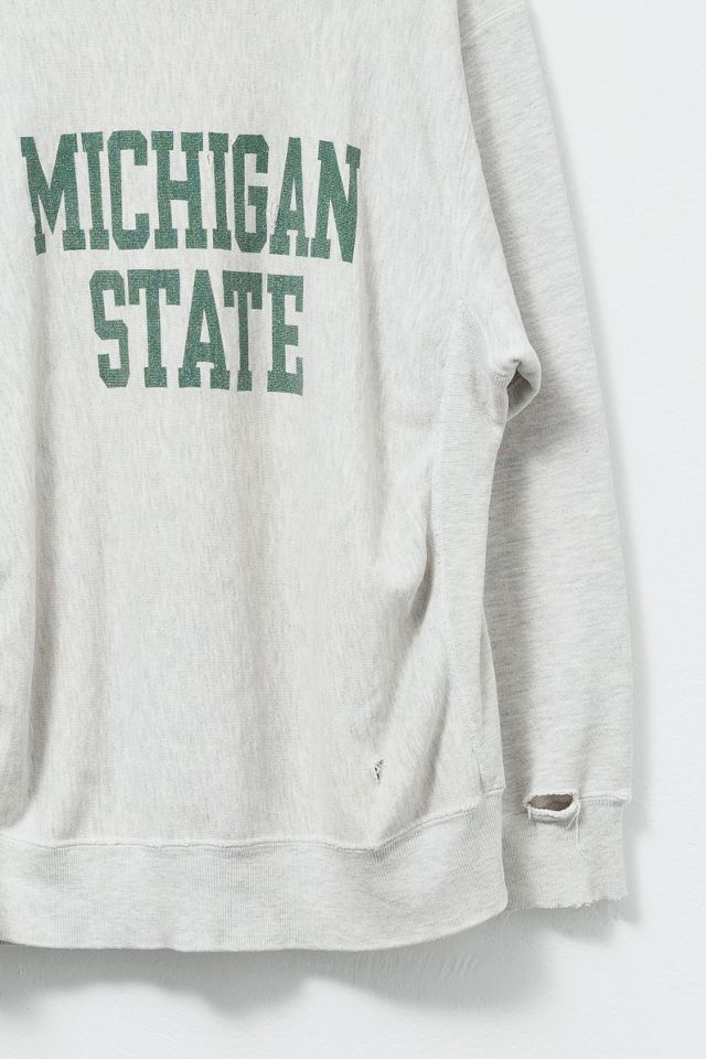 Vintage 1990s Distressed Michigan State Sweatshirt #3