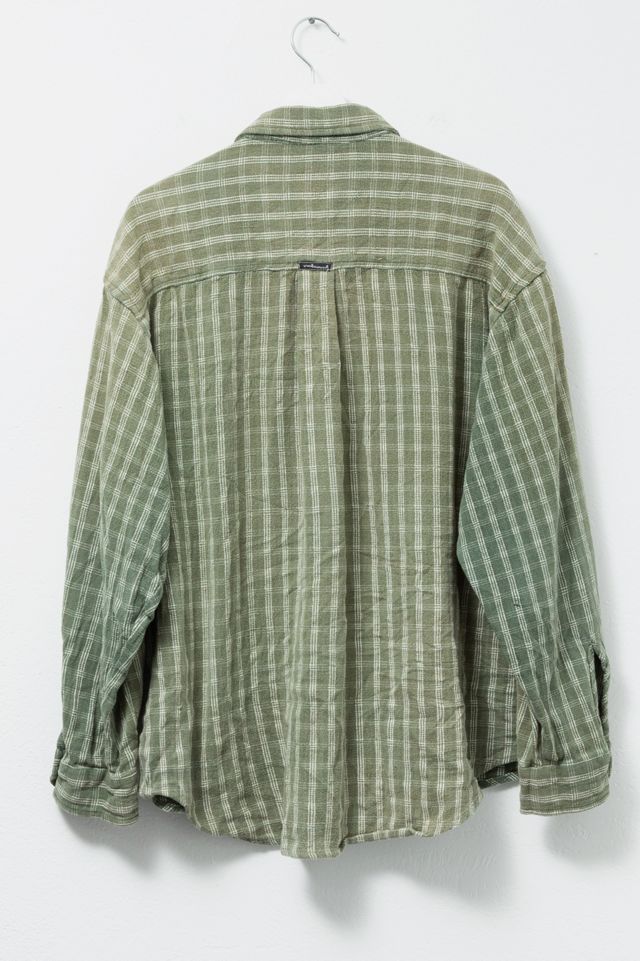 Vintage 1990s Distressed Plaid Button Up Shirt #1