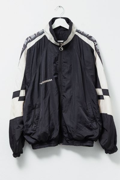 Vintage 1990s Distressed Diadora Soccer Jacket