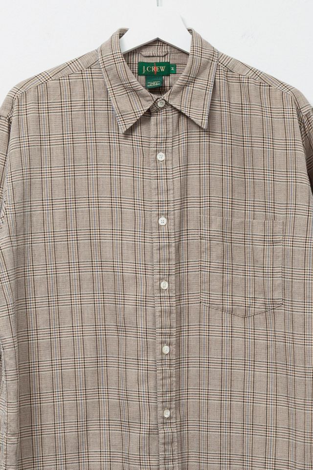 Vintage 1990s J. Crew Cotton Plaid Button Up Shirt #2