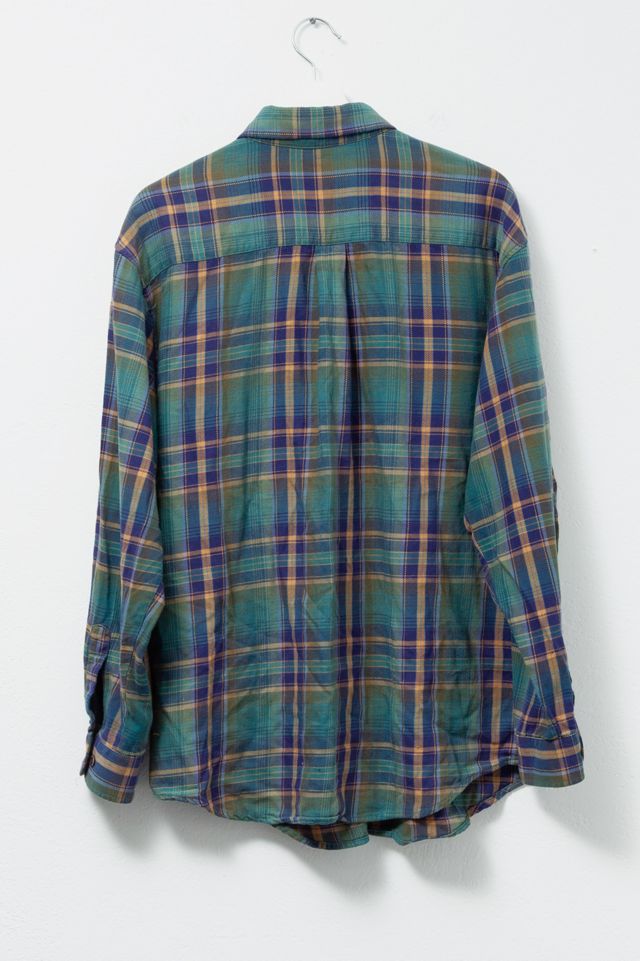 Vintage 1990s L.L. Bean Plaid Cotton Button Up Shirt #1