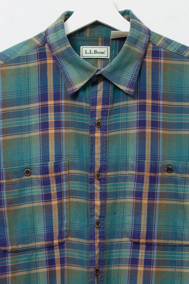 Vintage 1990s L.L. Bean Plaid Cotton Button Up Shirt #2