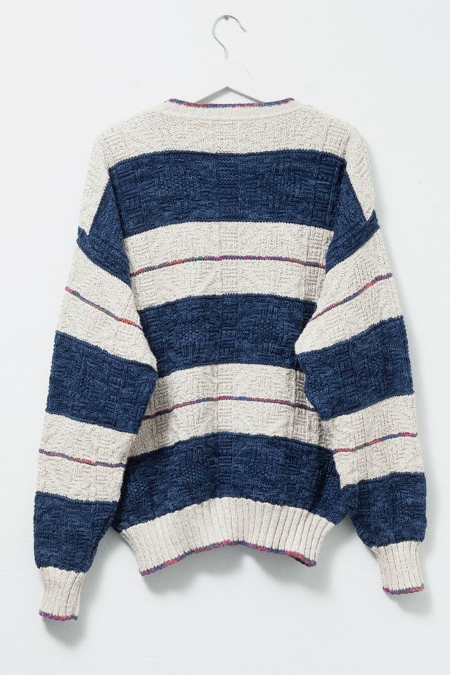 Vintage 1990s Cotton Stripped Sweater #1