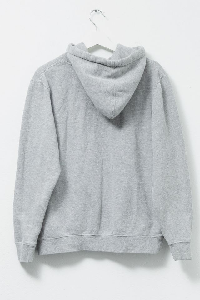 Vintage Y2K Stussy Logo Graphic Gray Hoodie #1