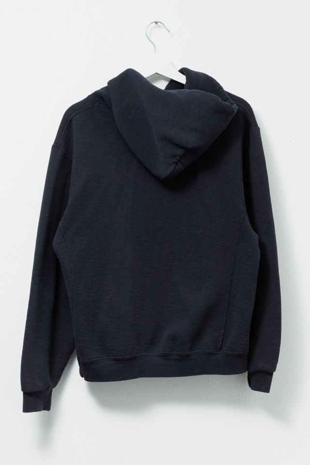 Vintage Y2K Russell Athletic Black Distressed Hoodie #1