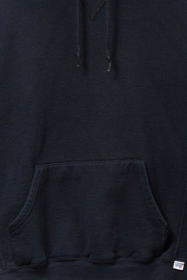 Vintage Y2K Russell Athletic Black Distressed Hoodie #2